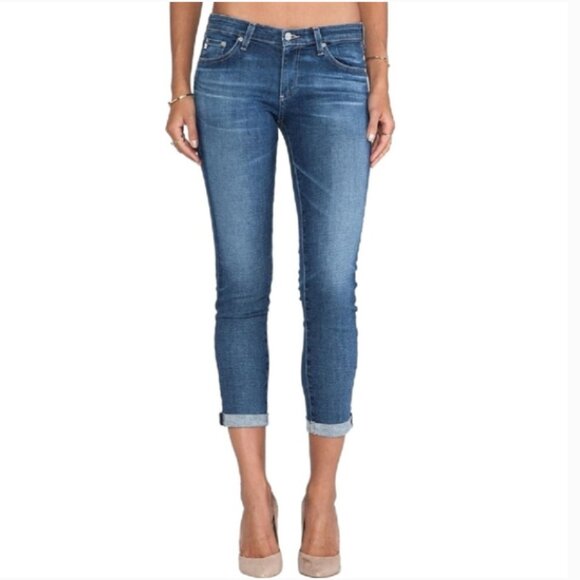 AG Adriano Golschmied | The Stilt Cigarette Roll-Up Jeans | Size 28 Women's - Picture 1 of 15
